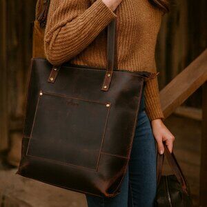 Artizanni Genuine Leather Womens Vintage Tote Handcrafted leather BOXING DAY DEA